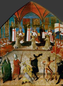 Investitur des ersten Großmeisters des Ordens der Ritter des Heiligen Georg, Moses Siebenhirter