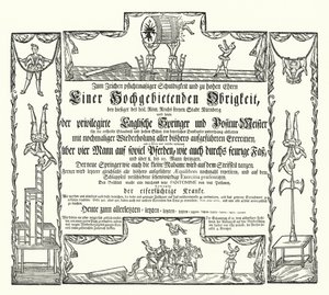 Einladung zu einem öffentlichen Spektakel in Nürnberg (Stich) von German School