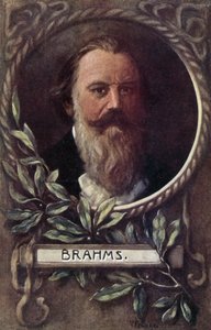 Johannes Brahms, deutscher Komponist und Pianist von German School