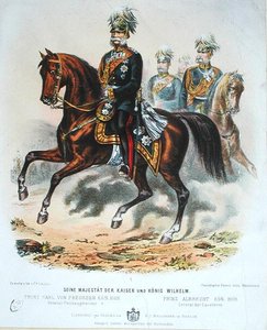 Kaiser Wilhelm I (1797-1888) zu Pferd