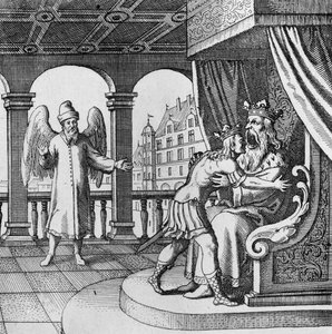 König erfreut sich über die Rückkehr des Prinzen aus dem Musaeum Hermeticum