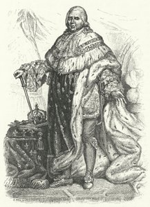 Ludwig XVIII., König von Frankreich (Stich) von German School