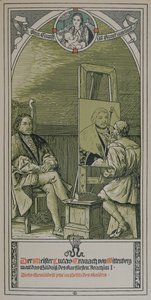 Lucas Cranach malt um 1520-30 ein Porträt von Joachim I. Nestor, Kurfürst von Brandenburg, 1906