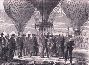 M Gambetta auf dem Weg nach Tours, Cassells Geschichte des Krieges zwischen Frankreich und Deutschland, veröffentlicht von Cassell and Company Limited, ca. 1890 von German School