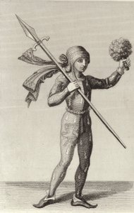 Mann aus Nürnberg mit einem Speer von German School
