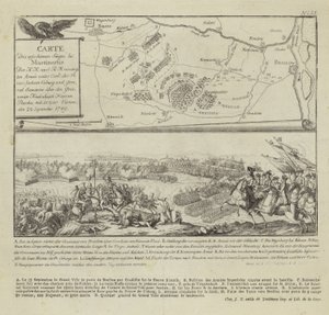 Karte und Illustration der Schlacht von Rymnik