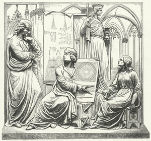 Erwin von Steinbach und seine Familie (Gravur)