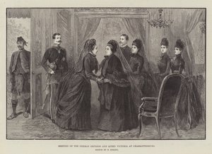 Treffen der deutschen Kaiserin und Königin Victoria in Charlottenburg von German School