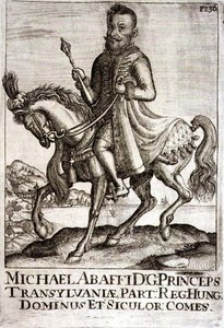 Michael Apafi (1632-90) Fürst von Siebenbürgen, Illustration aus einem Buch über die osmanischen Feldzüge in Europa, graviert von Paul Furst (ca. 1605-66) von German School