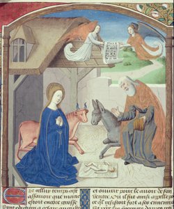 Heilige Familie, aus Vita Christi, von Ludolf von Sachsen, ca. 1300-1378
