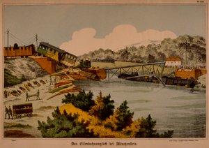 Eisenbahnunglück von Münchenstein am 14. Juni 1891, veröffentlicht von C. Burckhardts Nachf., Weißenburg, 1891 von German School