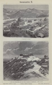 Observatorium von Nizza, Frankreich, und das Lick-Observatorium, Mount Hamilton, Kalifornien, USA