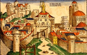 Nineve, aus Liber Chronicarum von Hartmann Schedel, 1493