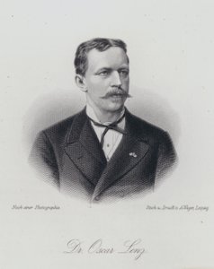 Oskar Lenz, deutsch-österreichischer Geologe und Mineraloge (Gravur) von German School
