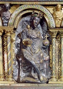 Otto II (955-83), Heiliger Römischer Kaiser (Detail) von German School