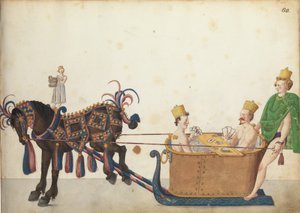 Festzugsschlitten in Parade, ca. 1640 von German School