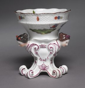 Paar Salzgefäße aus dem Sulkowsky-Service, Hersteller Meissener Porzellanmanufaktur, Deutschland, 1735-1756