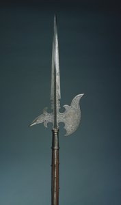 Paradehellebarde der Staatsgarde von Kurfürst Christian I. von Sachsen, 1586-91