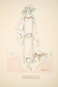 Pariser Platz, Sommeroutfit von Hammer, aus Styl, veröffentlicht 1922