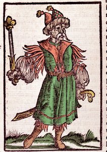 Porträt von Dschingis Khan (Temudjin) von German School