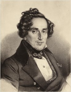 Porträt von Giacomo Meyerbeer von German School