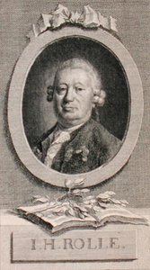 Porträt von Johann Heinrich Rolle, graviert von Geyser von German School