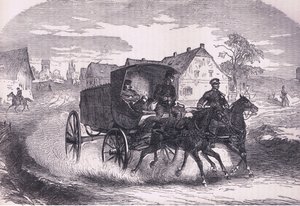 Preußischer Militärposten, aus Cassells Geschichte des Krieges zwischen Frankreich und Deutschland, veröffentlicht von Cassell and Company Limited, ca. 1890 von German School
