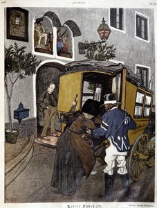 Öffentlicher Verkehr: Person auf einem Omnibus - in „Jugend“ von German School