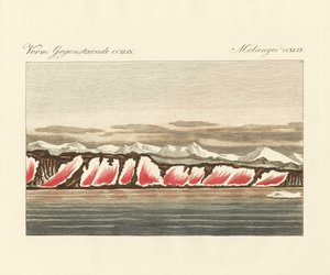 Rot gefärbter Schnee von German School