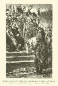 Römische und germanische Waffen und Militärkostüme zur Zeit von Julius Caesar und Ariovistus von German School