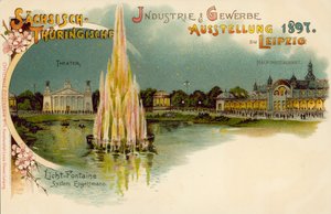 Sächsische und Thüringische Handels- und Industrieausstellung in Leipzig, Deutschland von German School