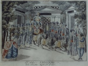 Szene aus Die Zauberflöte von Wolfgang Amadeus Mozart