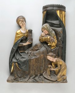 Skulpturengruppe der Jungfrau und des Kindes und der hl. Anna von German School