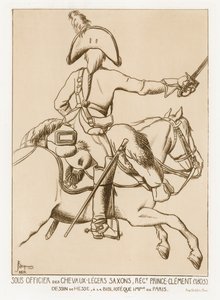 Unteroffizier im Chevau-leger von Sachsen, Regiment Prinz Clemens von German School