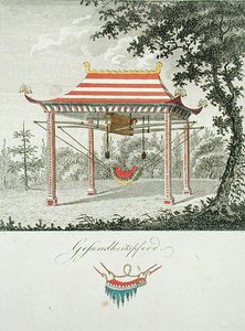 Schaukel unter einem chinesischen Baldachin, aus 