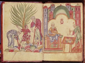 Die Kunst des Apothekers, aus Apuleius Dioscorides von German School