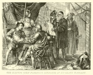 Der Kurfürst Johann Friedrich erfährt von seinem Todesurteil