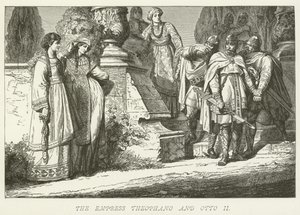 Die Kaiserin Theophano und Otto II. von German School