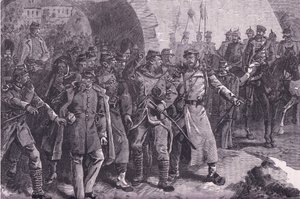 Die französische Armee verlässt Metz, Cassells Geschichte des Krieges zwischen Frankreich und Deutschland
