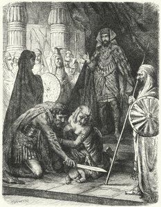 Das Urteil Salomos (Stich) von German School