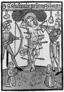 Das Martyrium des heiligen Sebastian von German School
