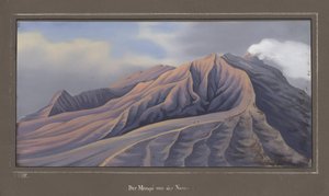 Die Nordseite des Merapi, gesehen aus 4686 Fuß, November 1836, Pl.VII aus Topographischer und Naturwissenschaftlicher Atlas zur Reise durch Java, von Dr. Fr. Junghuhn, Magdeburg, 1845 von German School