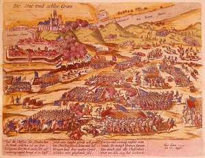 Die Belagerung von Esztergom im Jahr 1595 von German School