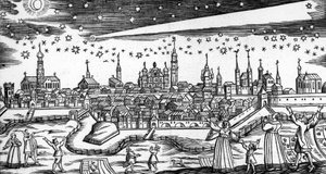 Der schreckliche Komet von 1680 von Bach Abraham von German School