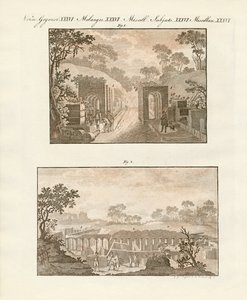 Die ausgegrabene Stadt Pompeji von German School
