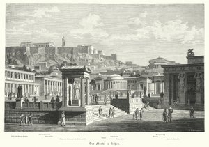 Der Markt in Athen, Antikes Griechenland von German School