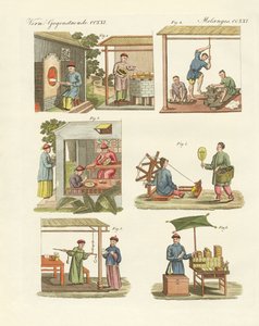 Handel, Kunst und Handwerk in China von German School