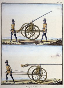 Transport der amuse (eine Art Maschinengewehr) - in „My Dreams“ vom Grafen von Sachsen von German School