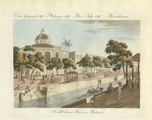 Ansicht eines Teils der Stadt Batavia