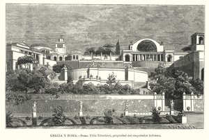 Villa des römischen Kaisers Hadrian, Tivoli, Italien von German School